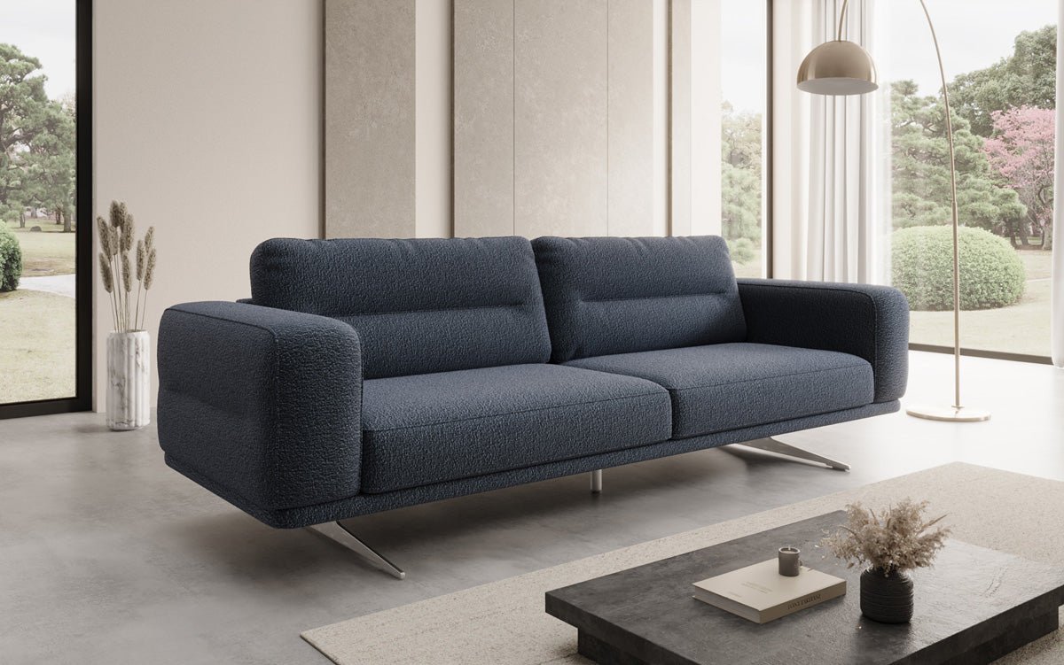 Designbank Torino 3-zits in Bouclé