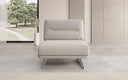 Design sofa-fauteuil Torino zonder armleuningen in Bouclé