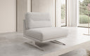 Design sofa-fauteuil Torino zonder armleuningen in Bouclé