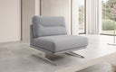 Design sofa-fauteuil Torino zonder armleuningen in Bouclé