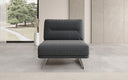 Design sofa-fauteuil Torino zonder armleuningen in Bouclé