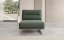 Design sofa-fauteuil Torino zonder armleuningen in Bouclé