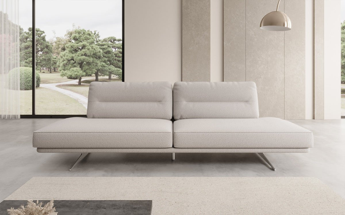 Designbank Torino 3-zits open in Bouclé