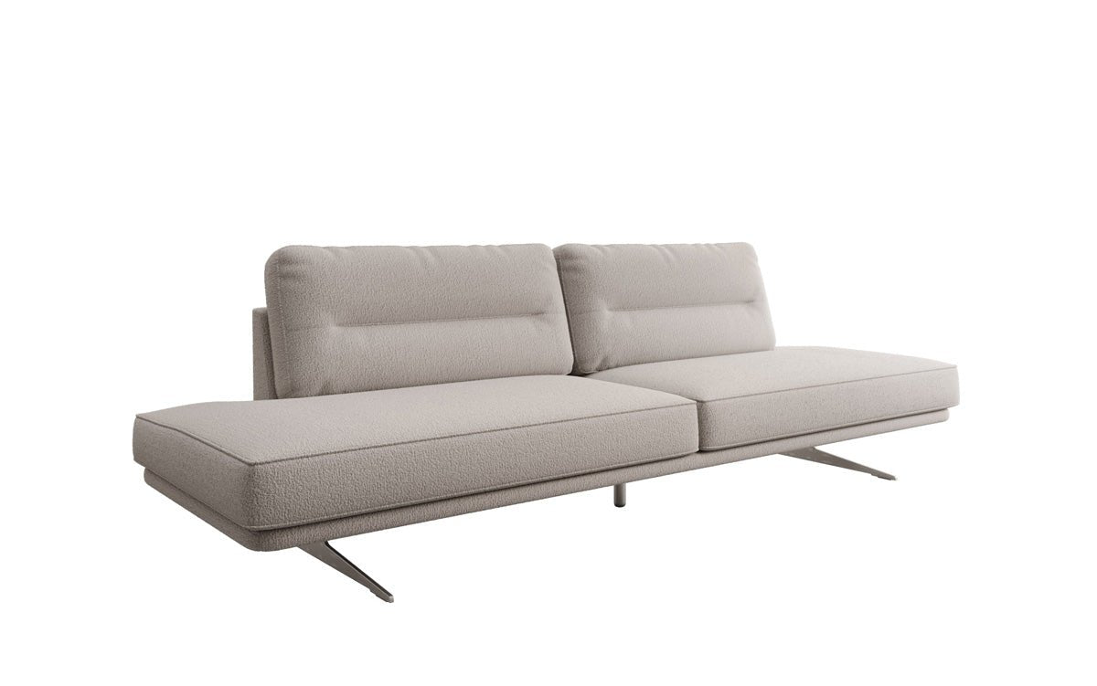 Designbank Torino 3-zits open in Bouclé