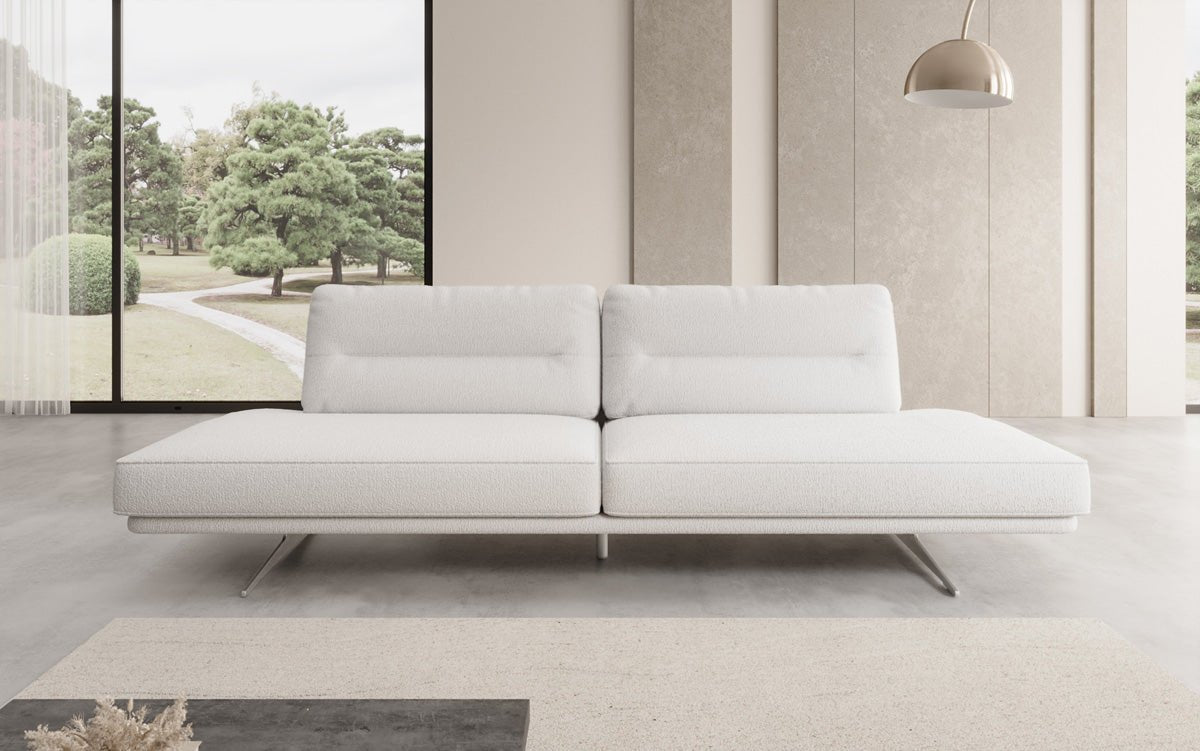Designbank Torino 3-zits open in Bouclé