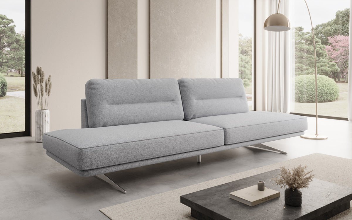 Designbank Torino 3-zits open in Bouclé