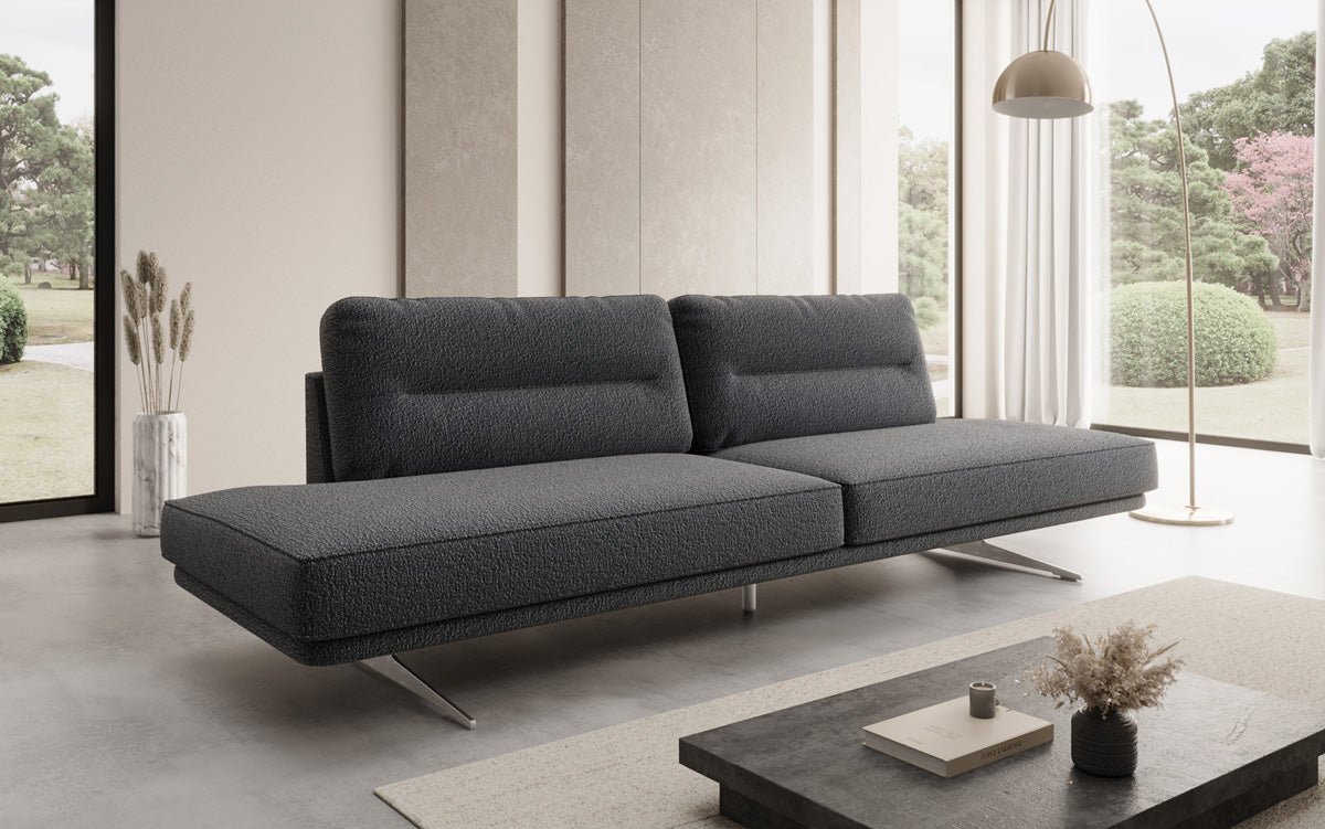 Designbank Torino 3-zits open in Bouclé