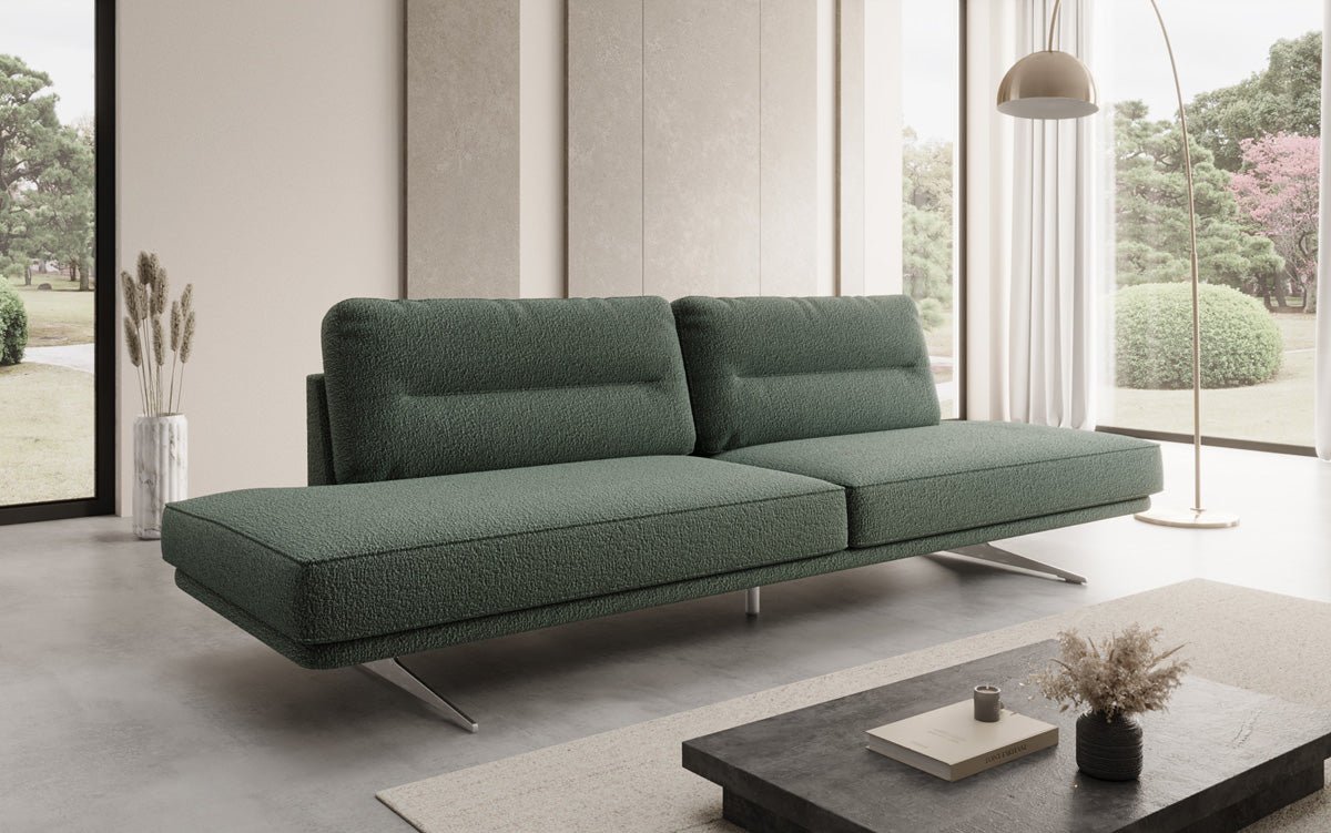 Designbank Torino 3-zits open in Bouclé