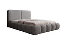 Design gestoffeerd bed Lolita in Bouclé met opbergruimte