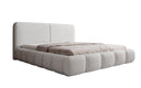 Design gestoffeerd bed Lolita in Bouclé met opbergruimte