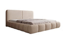 Design gestoffeerd bed Lolita in Bouclé met opbergruimte