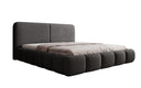 Design gestoffeerd bed Lolita in Bouclé met opbergruimte