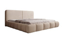 Design gestoffeerd bed Lolita in Bouclé met opbergruimte