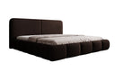 Design gestoffeerd bed Lolita in Bouclé met opbergruimte