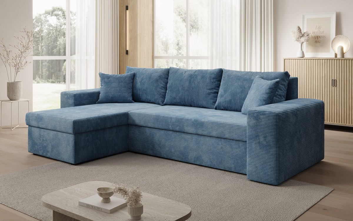 Designer Sofa Denver Cord met slaap- en klapfunctie
