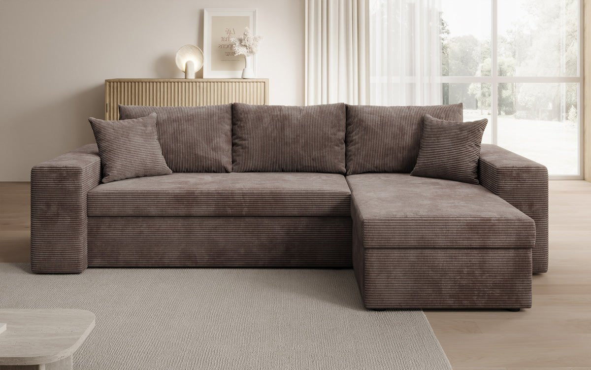 Designer Sofa Denver Cord met slaap- en klapfunctie