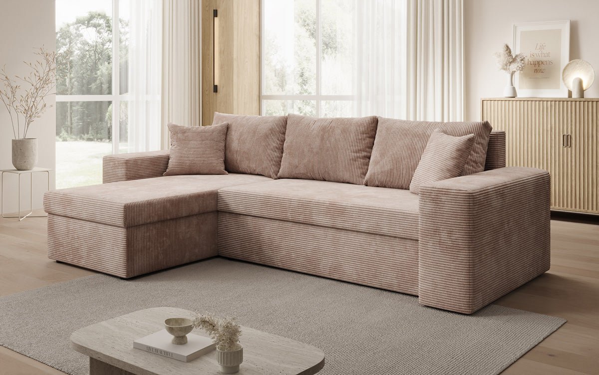 Designer Sofa Denver Cord met slaap- en klapfunctie