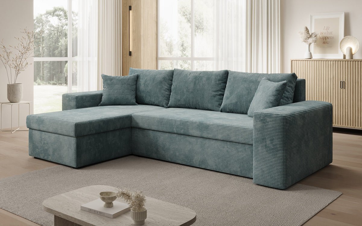 Designer Sofa Denver Cord met slaap- en klapfunctie
