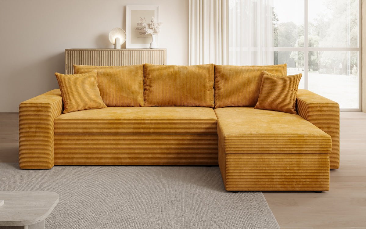 Designer Sofa Denver Cord met slaap- en klapfunctie