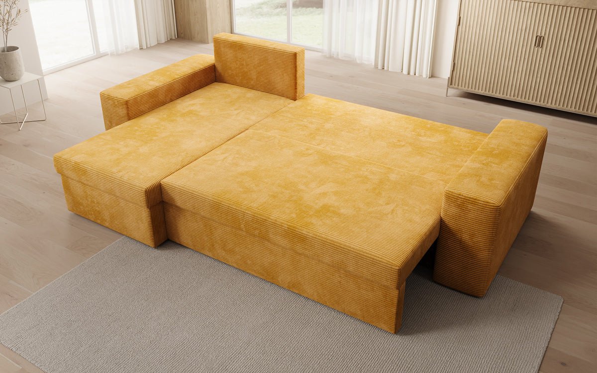 Designer Sofa Denver Cord met slaap- en klapfunctie