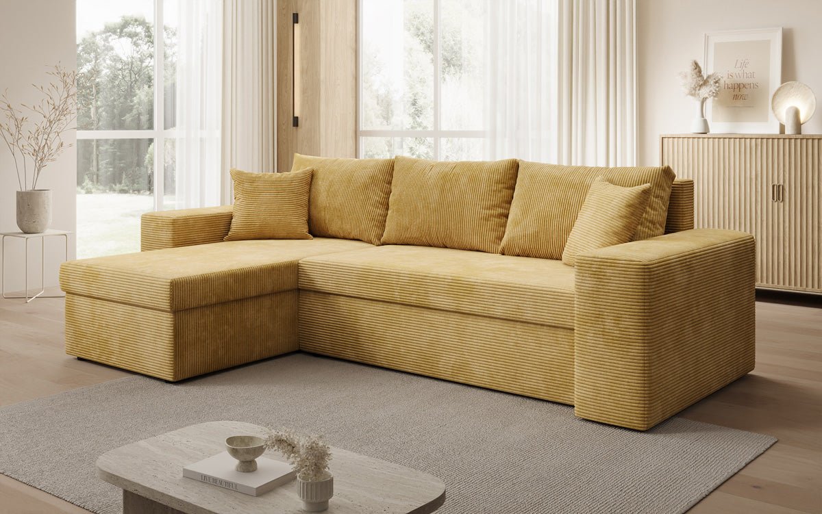 Designer Sofa Denver Cord met slaap- en klapfunctie