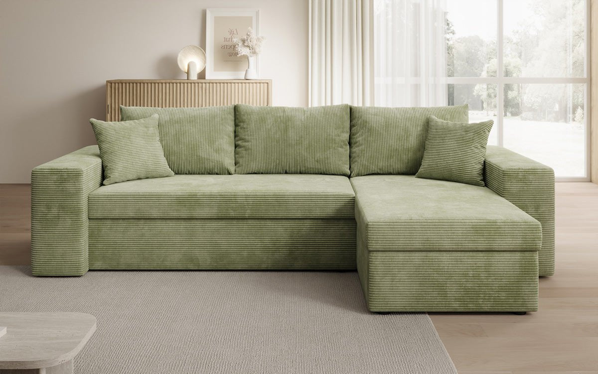 Designer Sofa Denver Cord met slaap- en klapfunctie