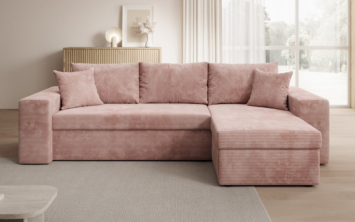 Designer Sofa Denver Cord met slaap- en klapfunctie