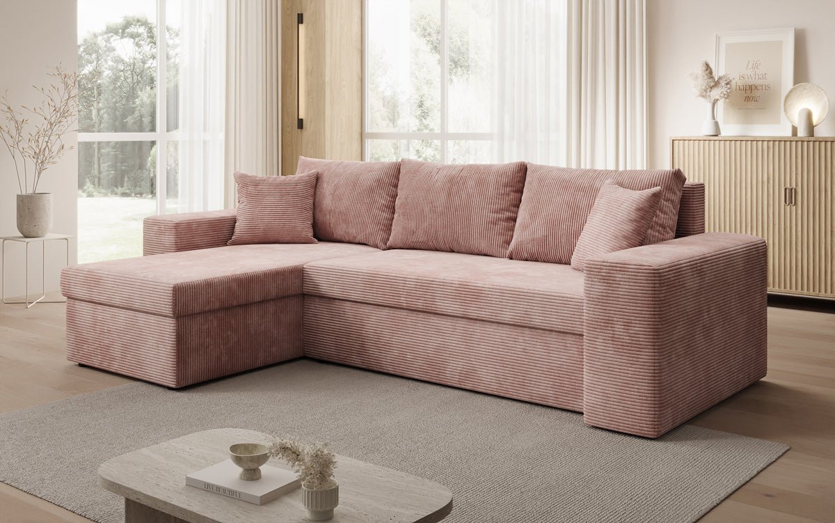 Designer Sofa Denver Cord met slaap- en klapfunctie