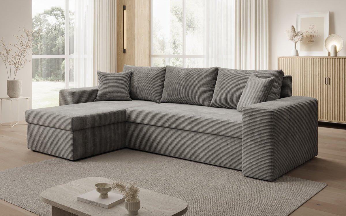 Designer Sofa Denver Cord met slaap- en klapfunctie