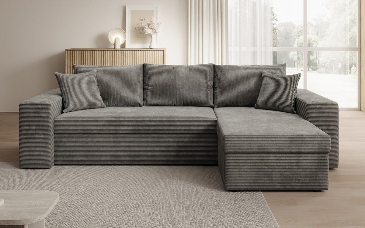 Designer Sofa Denver Cord met slaap- en klapfunctie
