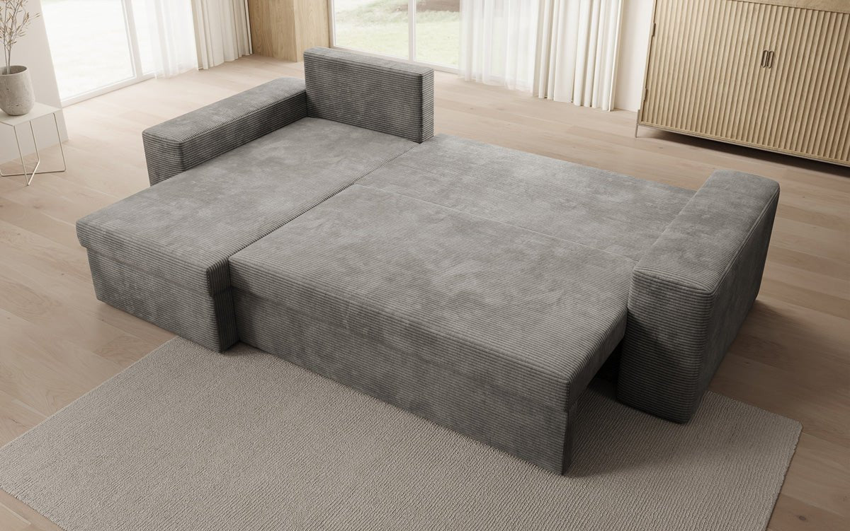 Designer Sofa Denver Cord met slaap- en klapfunctie