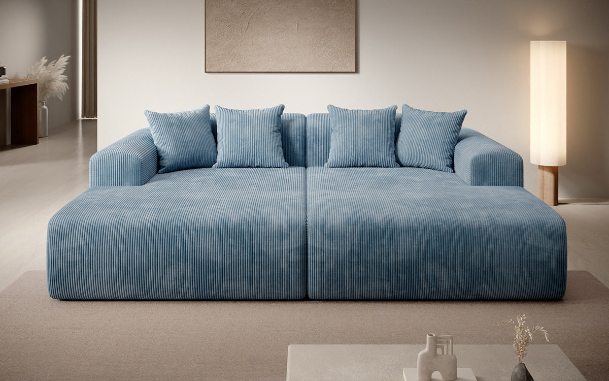 Design loungesofa Shelly in Ribstof