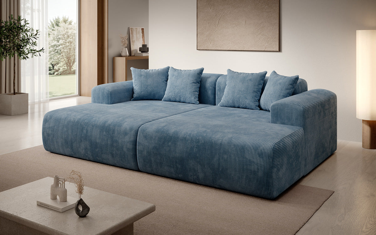 Design loungesofa Shelly in Ribstof