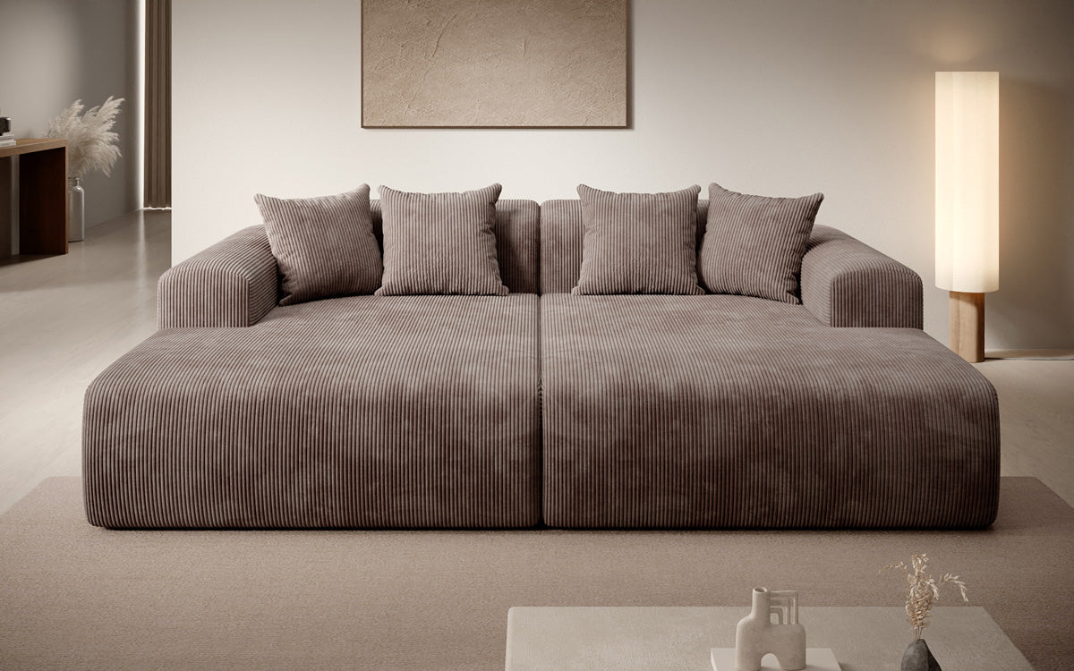 Design loungesofa Shelly in Ribstof