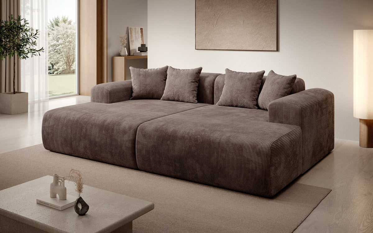 Design loungesofa Shelly in Ribstof