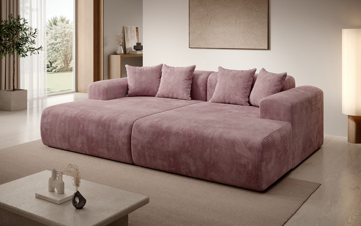 Design loungesofa Shelly in Ribstof