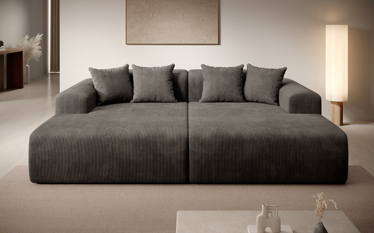 Design loungesofa Shelly in Ribstof