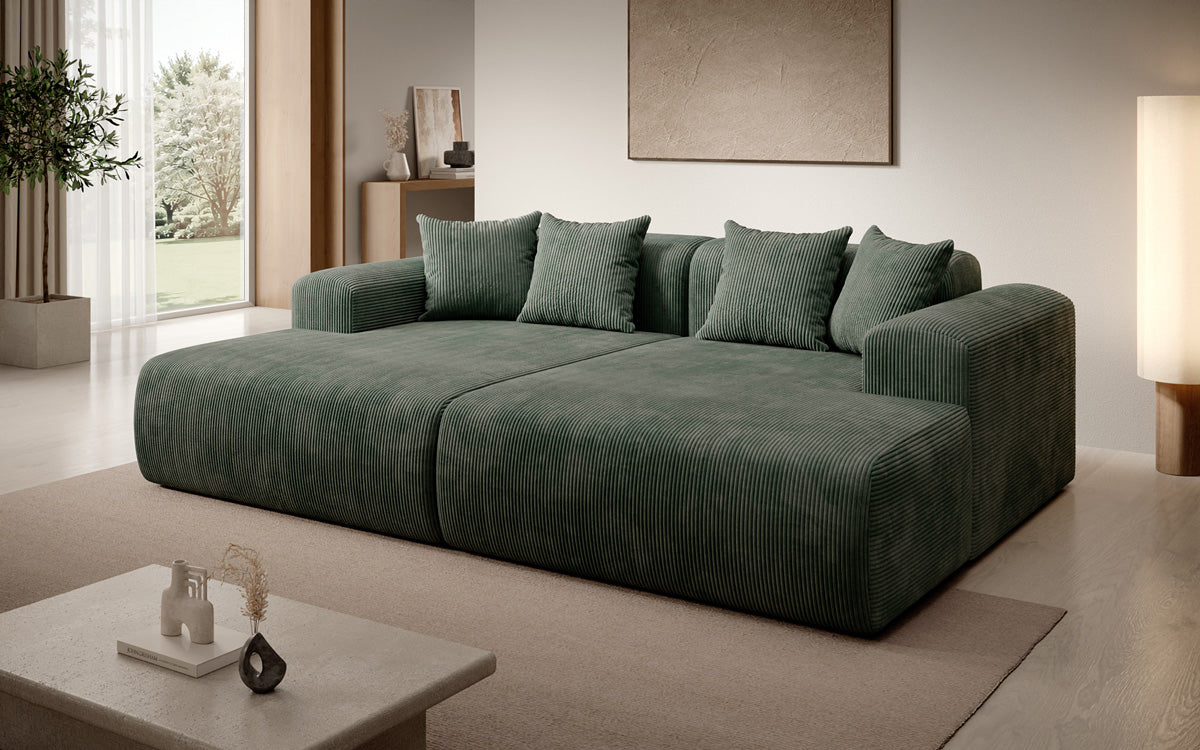 Design loungesofa Shelly in Ribstof