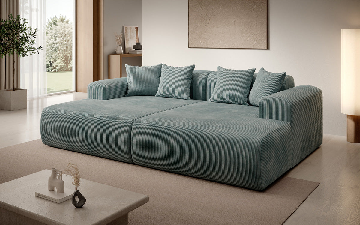 Design loungesofa Shelly in Ribstof