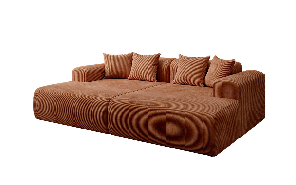 Design loungesofa Shelly in Ribstof