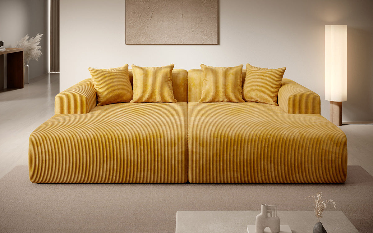 Design loungesofa Shelly in Ribstof