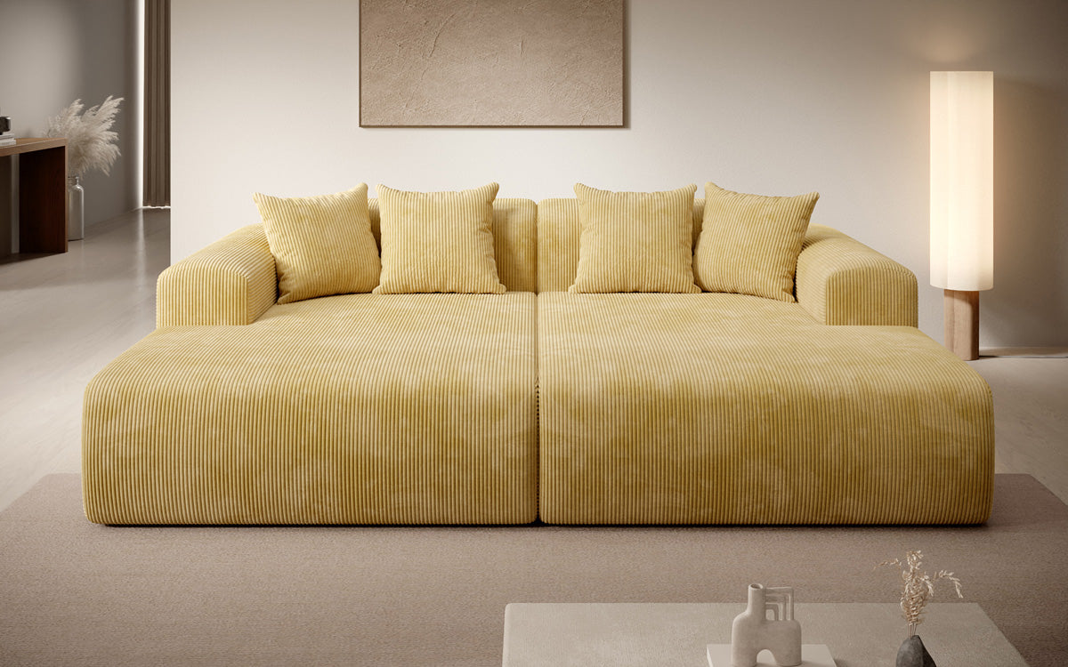 Design loungesofa Shelly in Ribstof