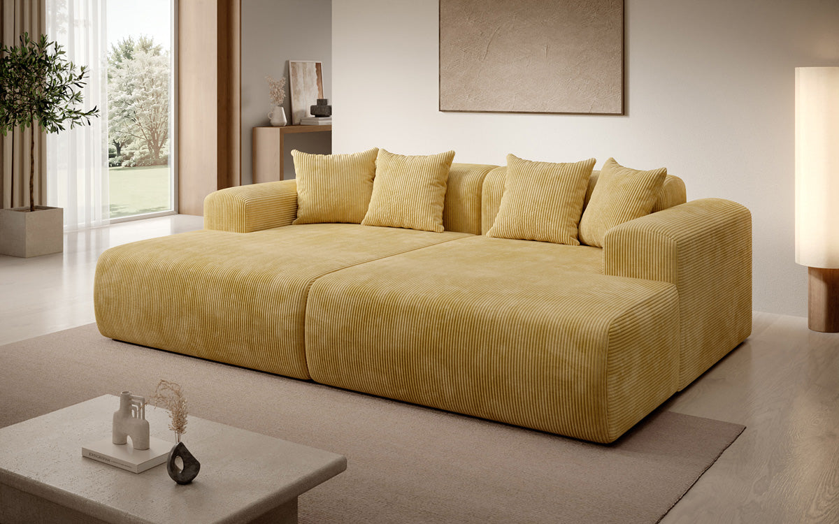Design loungesofa Shelly in Ribstof