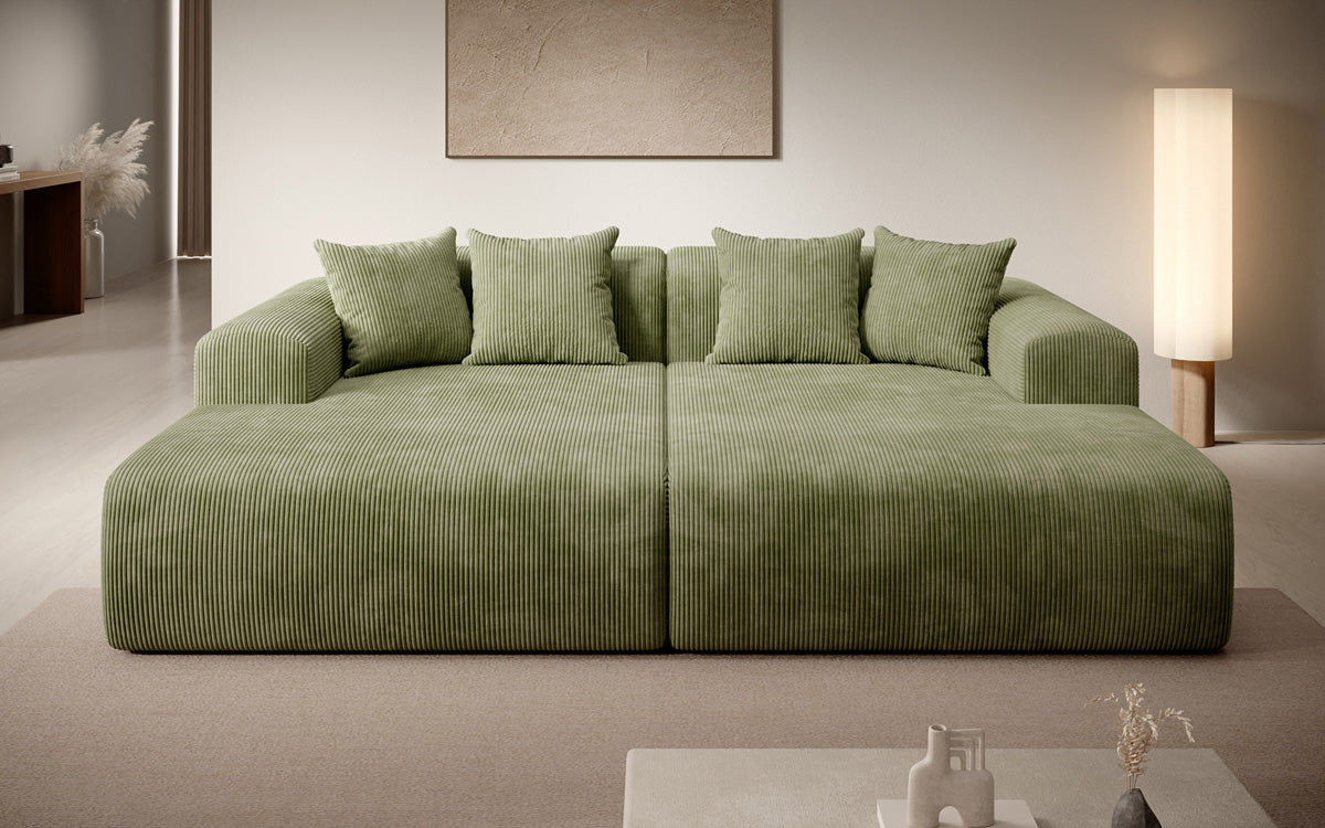 Design loungesofa Shelly in Ribstof