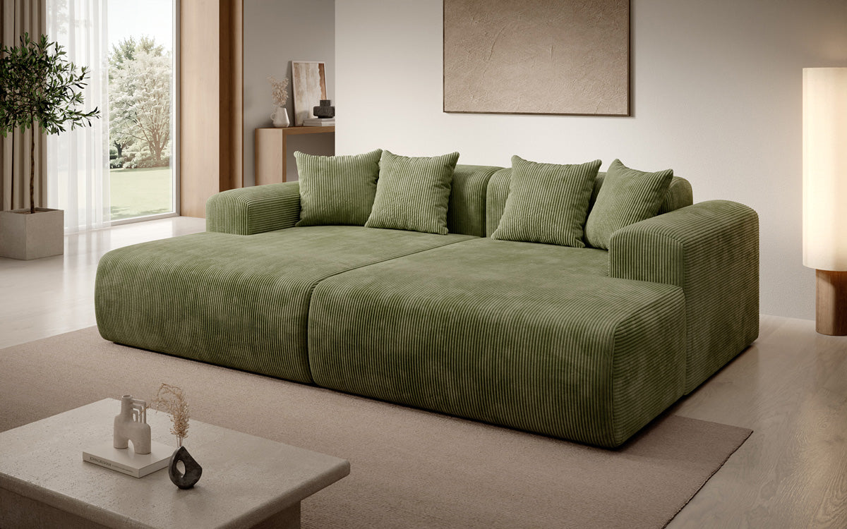 Design loungesofa Shelly in Ribstof