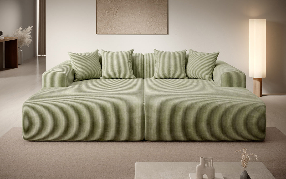 Design loungesofa Shelly in Ribstof