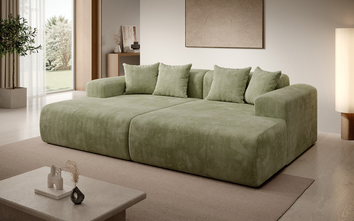 Design loungesofa Shelly in Ribstof