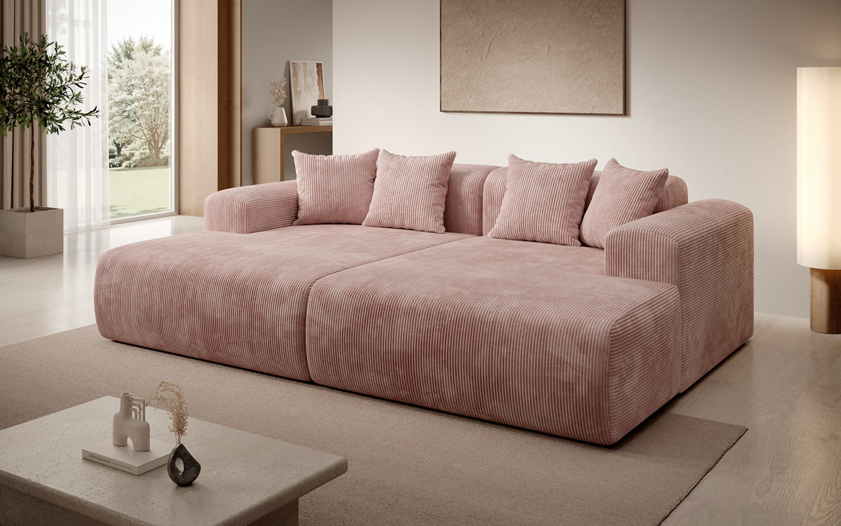 Design loungesofa Shelly in Ribstof