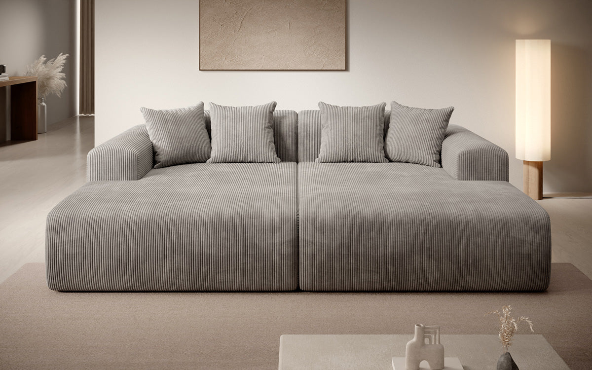 Design loungesofa Shelly in Ribstof