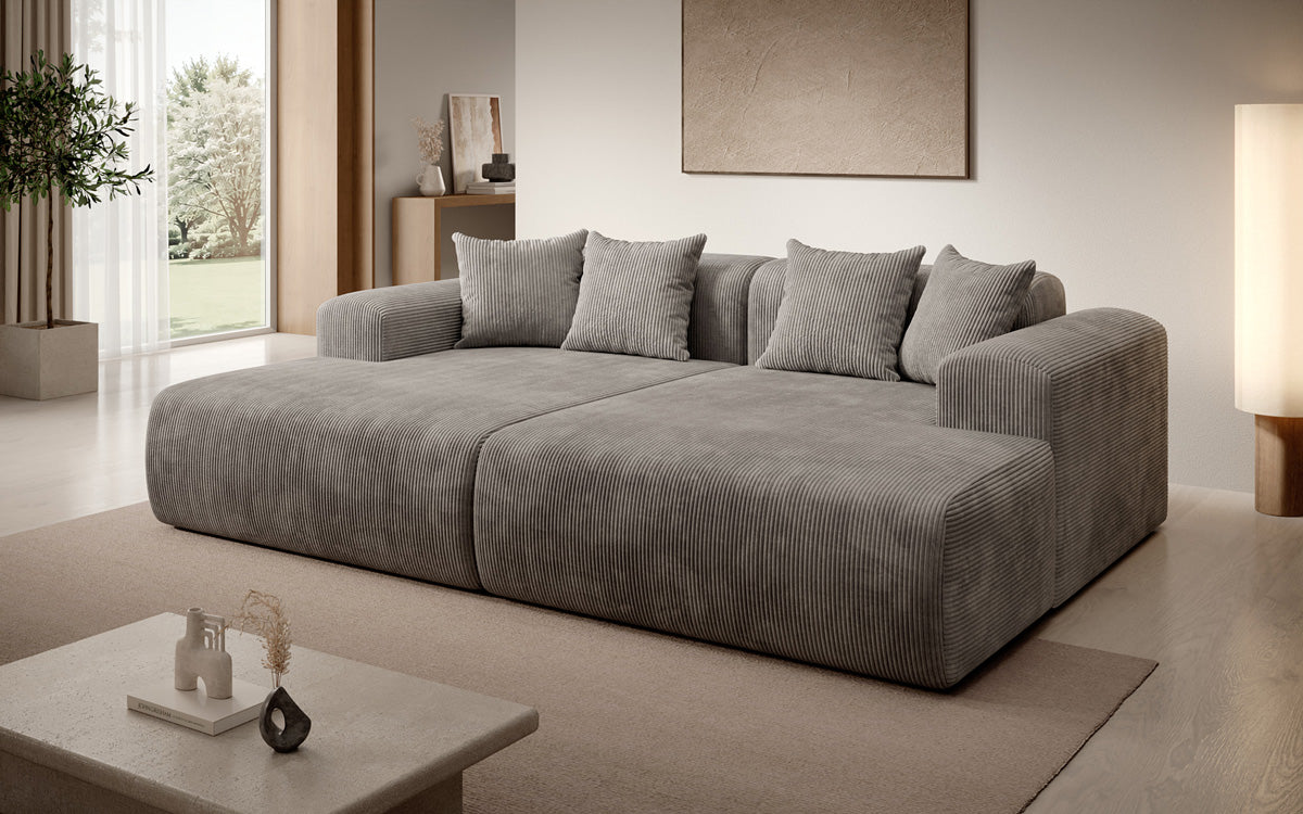 Design loungesofa Shelly in Ribstof
